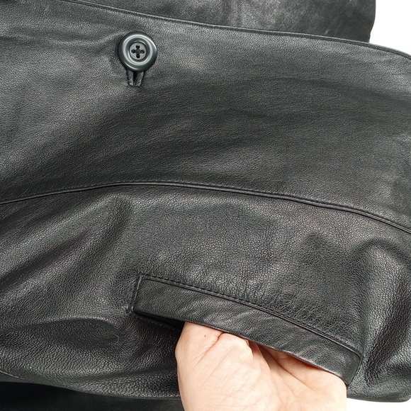 Frenchi Lamb Skin Leather Jacket Blazer Size Large - Picture 6 of 10